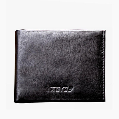 

ABYS Men Black Genuine Leather Wallet(6 Card Slots)