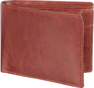 

WalletIn Men Casual Brown Artificial Leather, Fabric Wallet(7 Card Slots)