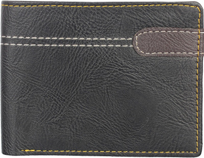 

WalletIn Men Casual Black Artificial Leather Wallet(5 Card Slots)