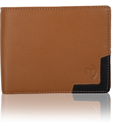 

MO DERNO Men Black Artificial Leather Wallet(4 Card Slots), Black;tan 2