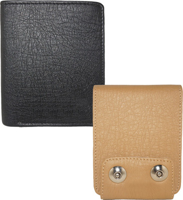 

Element Cart Men Black, Brown Artificial Leather Wallet(8 Card Slots)