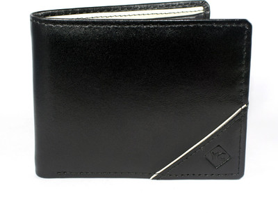 

Young Crew Men Black Genuine Leather Wallet(6 Card Slots)