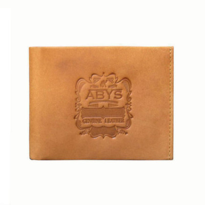 

ABYS Men Casual Brown Genuine Leather Wallet(8 Card Slots), Tan