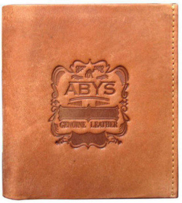 

ABYS Men Tan Genuine Leather Wallet(7 Card Slots)