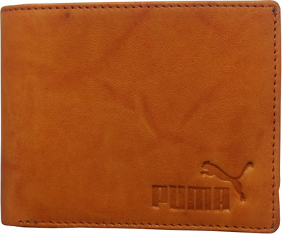 

Puma Men Formal Tan Genuine Leather Wallet(4 Card Slots)