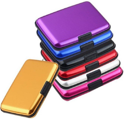 

tanvi27 Boys Multicolor Aluminium, Plastic Card Holder(7 Card Slots), Multi color