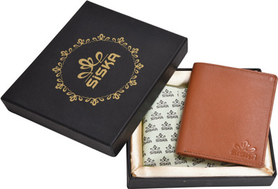 

Siska Boys Brown Genuine Leather Wallet(11 Card Slots), Tan