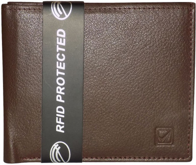 

Kan Men Brown Genuine Leather Wallet(5 Card Slots)