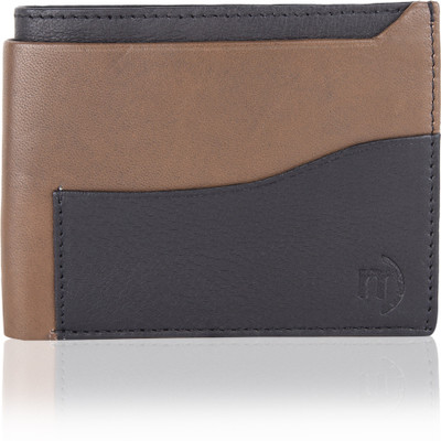 

MO DERNO Men Casual Brown Genuine Leather Wallet(3 Card Slots), Brown;black