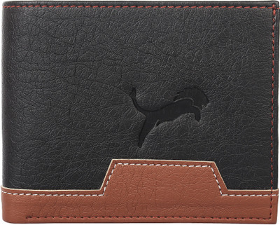 

wildedge Men Tan, Black Artificial Leather Wallet(4 Card Slots), Multi