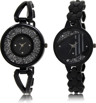 

The Shopoholic Latest Collection Fancy And Attractive Black Dial Analog Watch For Girls Women Stylish Watches Watch - For Girls