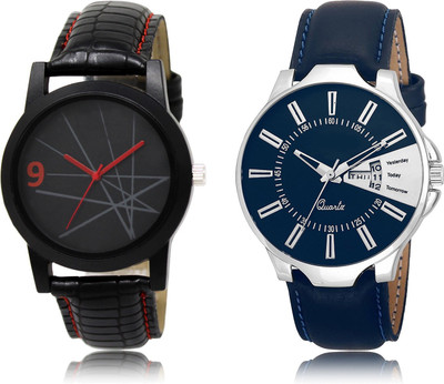 

The Shopoholic Best Combo Pack Black And Blue Dial Analog Watch For Boys Combo Watch For Men Watch - For Men