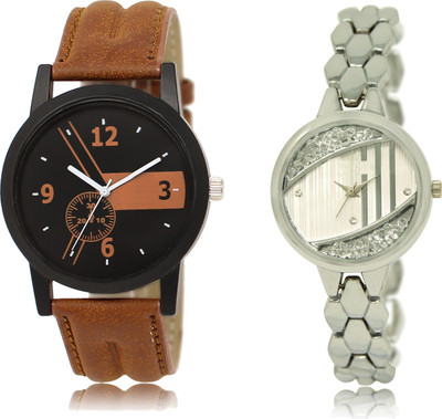 

The Shopoholic Best Combo Pack Black And Brown And Silver Dial Analog Watch For Boys And Girls Watch For Mens Watch - For Men & Women
