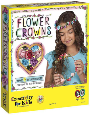 

Creativity for Kids Flower Crowns - Hair Accessory Kit for Kids