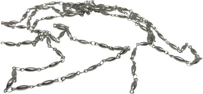 

Aumni Crafts Jewelry Necklace Chains Tarnish Resistant Stainless Steel 11x2.5x2mm Linked Pipe Silver Color (Sold as 1 metre)