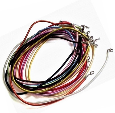 

Aumni Crafts Jewelry Necklace Cords With Silk Thread 3mm Cord Random/Assorted Colors (Pack of 10 pieces)