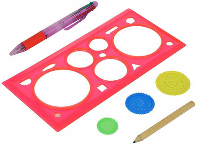 

Treely Spirograph Set For Kids With 4 In 1 Pen & 1 Pencil, 6 Piece Set