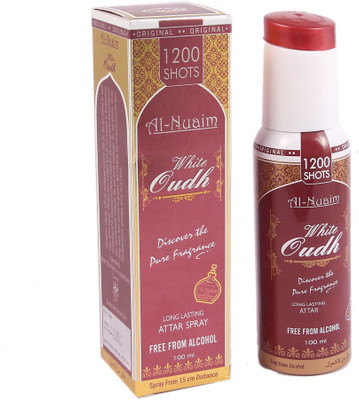 

Al Nuaim White Oudh (1200 Shots) Long Lasting Floral Attar(Oud (agarwood))