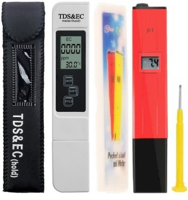 

Divinext Multifunctional Water Testing Kit: TDS + PH + EC + Temperature Meter Digital Water Purity Tester with LCD Display TDS EC Ph Temperature Conductivity PPM Acidity Alkalinity Indicator Portable Pen Type Hydrotester COMBO of TDS/PH/EC Meter Total Dis