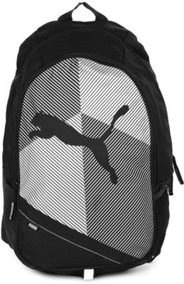 Puma Echo Pl 26 Backpack(Black), Black and white