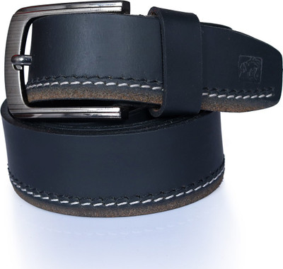 

Leo Men Casual Blue Genuine Leather Belt, Black