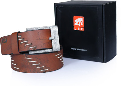 

Leo Men Casual Brown Genuine Leather Belt