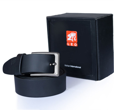

Leo Men Casual Black Genuine Leather Belt