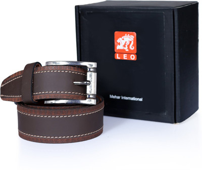 

Leo Men Casual Brown Genuine Leather Belt