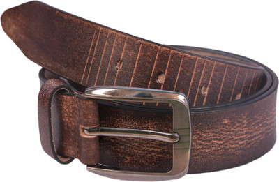 

Frenzy Rage Men Casual Brown Genuine Leather Belt, Blackish brown
