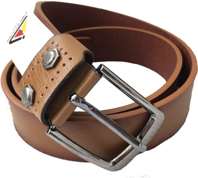 

hejema Men Casual Brown Genuine Leather Belt, Tan