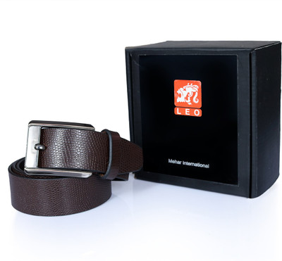 

Leo Men Casual Brown Genuine Leather Belt