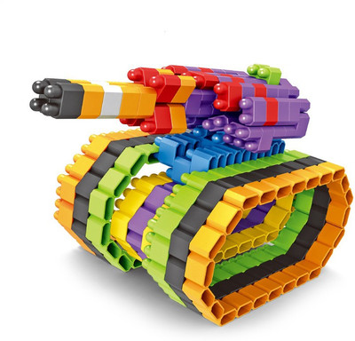 

Planet of Toys 400pcs. Stem Education Series Blocks in box with wheels(Multicolor)