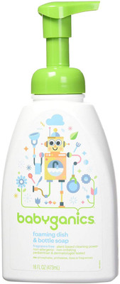 

Babyganics Foaming Dish and Bottle Soap, Fragrance Free, 16oz Pump Bottle (Pack of 3)(473 ml, Pack of 3)