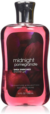 

Bath & Body Works Shea Enriched Shower Gel New Improved Formula 10 Oz. (Midnight Pomegranate)(295 ml)