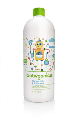 

Babyganics Foaming Dish Soap Refill, Fragrance Free, 32 fl. oz. (Pack of 2)(946 ml, Pack of 2)