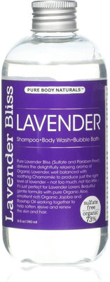 

Pure Body Naturals Lavender 3-in-1 Shampoo / Body Wash / Bubble Wash, 8 Fl. Oz.(240 ml)