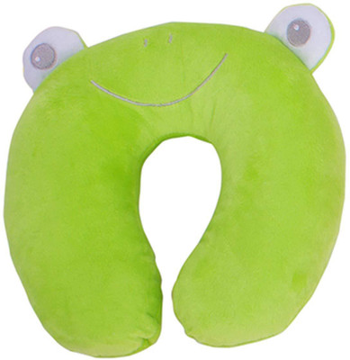 

Baybee Cute Smiley Soft Stuffed Kids Green Neck Support Pillow for Children|Bear Designed Soft Cushion baby Pillows Gift Home Soft Stuffed Plush Toy Neck Cushion Pillow|Newborn Pillow for Infant Sleeping Pillow |Breathable & Washable Prevent Flat Head Inf