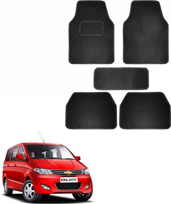 SHOOLIN Fabric Standard Mat For  Chevrolet Enjoy(Black)