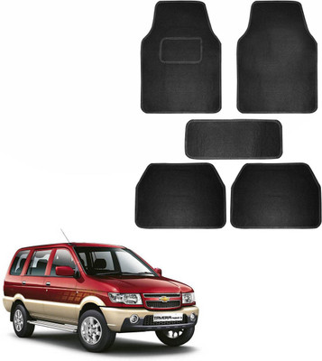 SHOOLIN Fabric Standard Mat For  Chevrolet Tavera(Black)