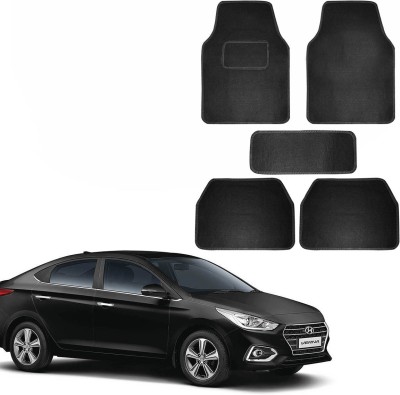 SHOOLIN Fabric Standard Mat For  Hyundai Verna(Black)