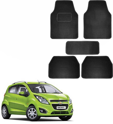 SHOOLIN Fabric Standard Mat For  Chevrolet Beat(Black)