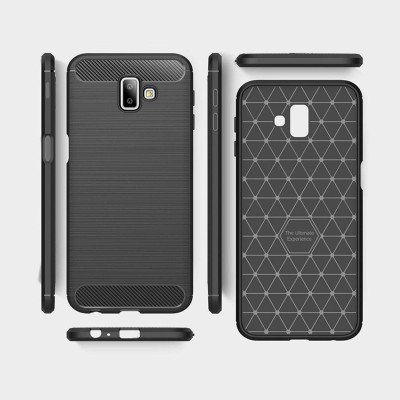 CASE CREATION Back Cover for Samsung Galaxy J6 Plus(Black, Dual Protection, Pack of: 1)