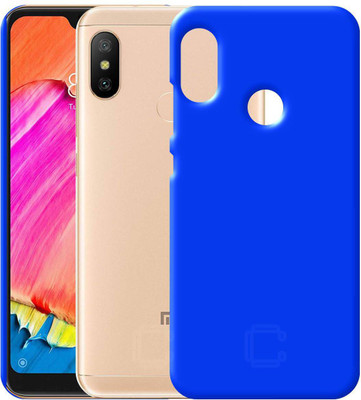 CASE CREATION Back Cover for Mi Redmi Note 6(Blue, Hard Case, Pack of: 1)