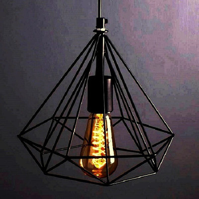 VAGalleryKing Antique New Look Filament Bulb Hanging Pendant Lamp Ceiling Lamp(Black)