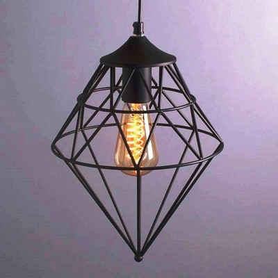 VAGalleryKing Antique New Look Alva Edison Filament Bulb Hanging Pendant Lamp Ceiling Lamp(Black)
