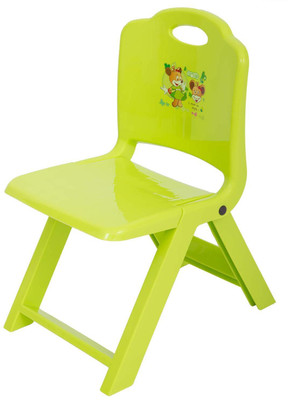 Baybee Cartoon Painted Foldable Baby Green Chair(Green)