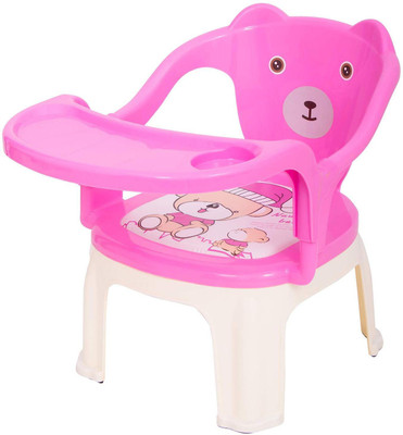 

Baybee Bear Painted Foldable Baby Pink Chair(Pink)