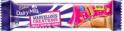 

Cadbury Dairy Milk Marvellous Creations Jelly Popping Candy, 35 g (Pack of 15) Bars(Pack of 15, 525 g)