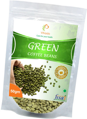 

Vihado 100% Pure & Natural Premium Green Coffee Beans 1 Pack of Instant Coffee 50 g(Green Coffee Flavoured)