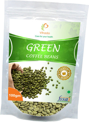 

vihado Pure Arabica Green Coffee Beans For Weight Management / Green Coffee Beans / Green Coffee / Green Coffee For Weight Loss For Both Men & Women Instant Coffee 100 g(Green Coffee Flavoured)